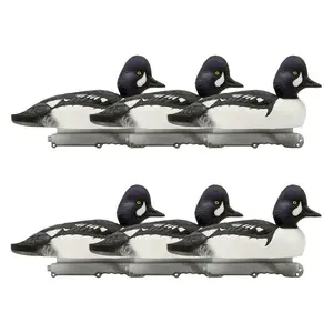 Final Approach Live Foam Filled Barrow's Goldeneye Duck Decoys, 6 Pack