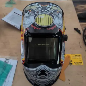 YESWELDER LYG-L600A True Color Auto Darkened Welding Helmet | Anti-Blue Light Welding Mask with 2 Sensors | Wide Shade 4/9-13 Welding Hood for TIG MIG ARC Grinding