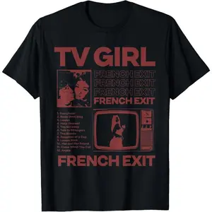 100% Cotton TV Girl Album Frenchs Exit T-Shirt-1