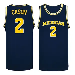 Michigan Blue Gold Basketball Jersey #2 Cason Fan Shirt, College Style Sleeveless Jersey, Game Day Outfit, Sports Fan Gift for Men Women