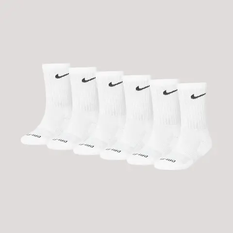 Kids Nike Dri-FIT Crew Socks 6-Pack Pre-School