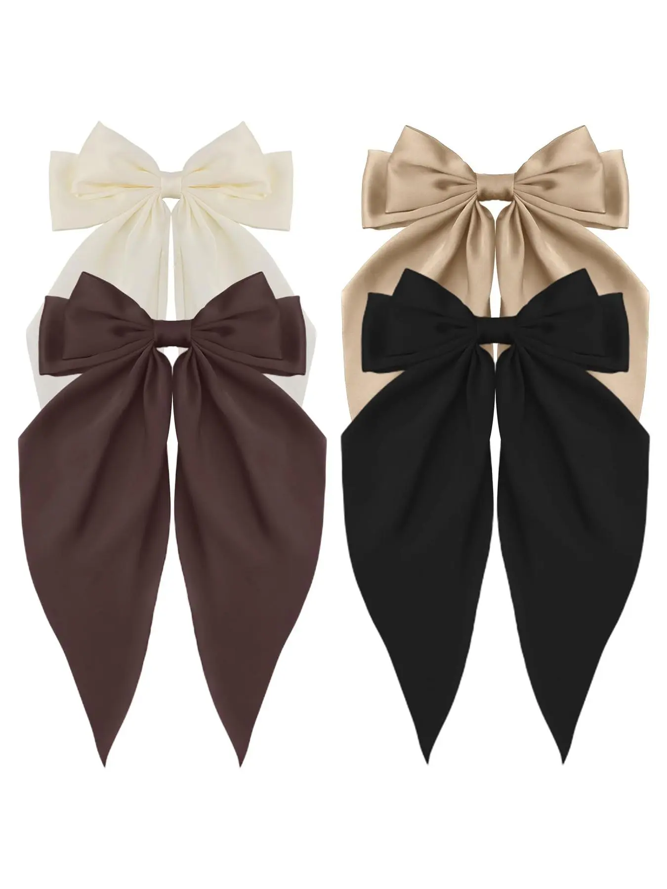 Women's Elegant Bowknot Design Hair Clips, Prom Hairstyles Cute Trendy Hair Clips, Chic Gorgeous Fashion Hair Accessories for Various Hairstyle Use, Super Cute Clips, Hair Decor, Hairclips