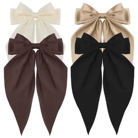 Women's Elegant Bowknot Design Hair Clips, Prom Hairstyles Cute Trendy Hair Clips, Chic Gorgeous Fashion Hair Accessories for Various Hairstyle Use, Super Cute Clips, Hair Decor, Hairclips