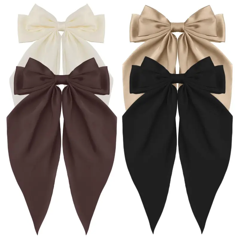 Women's Elegant Bowknot Design Hair Clips, Prom Hairstyles Cute Trendy Hair Clips, Chic Gorgeous Fashion Hair Accessories for Various Hairstyle Use, Super Cute Clips, Hair Decor, Hairclips