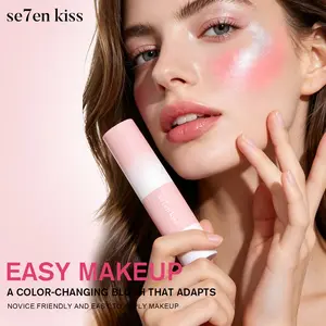 Noerrors Color Changing Foundation Stick, Dual-Ended Angled Brush, Dewy Finish, Light to Medium Coverage, Hydrating Makeup, Portable