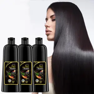 3 bottles of 3-in-1 hair care and dye shampoo - suitable for elderly people, black hair, and making hair look younger. It is a must-have for autumn and winter hair care, portable for travel, and easy to create ideal hair colors,