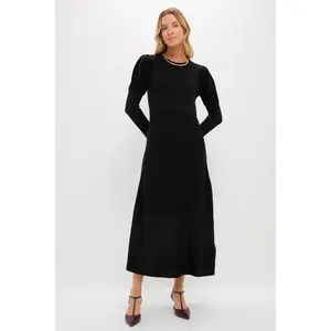 Black Brielle Sweater Dress