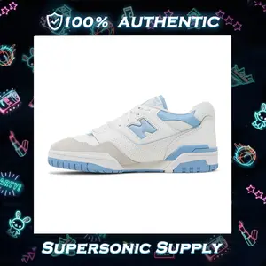[New Balance] Size US9.5 550 Men's Retro Sneakers White/University Blue Lifestyle Streetwear Essentials