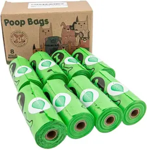 Compostable Dog Poop Bags - Green -120 Count
