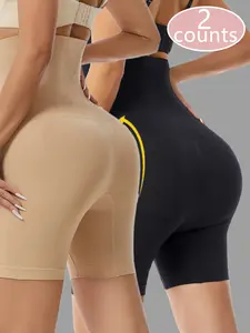 1/2 Counts Women's Seamless High-Waisted Tummy Control, Compression Shapewear Shorts, High Waist Leg Shaping Butt Lifting Shapewear, Women's Shapewear Bottoms for Daily Wear, Easily Hide Belly Fat, Underwear
