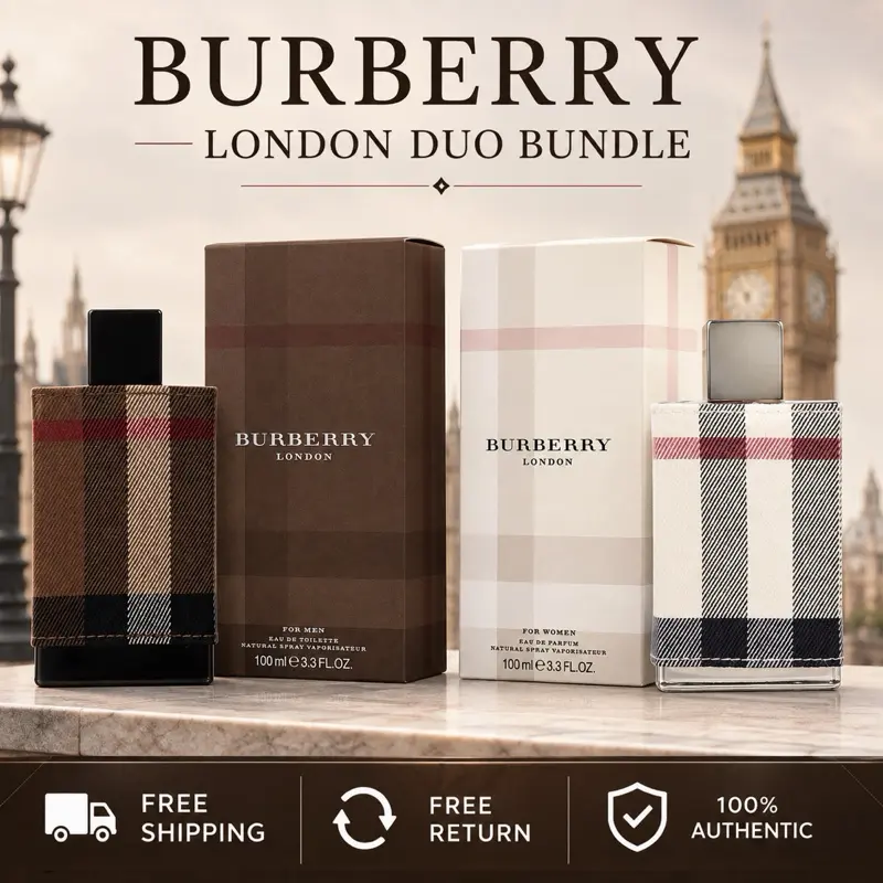Burberry London Duo Bundle Men + Women 3.4 Oz EDP Spray