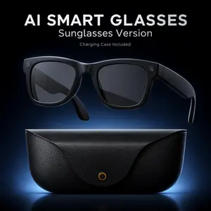 MT5 Ultra AI Smart Glasses with 8MP HD Camera, Audio Recording, Real-Time Translation, Bluetooth Calls, 300mAh Glasses Battery & 2000mAh Charging Case