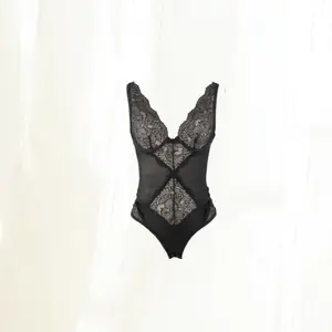 Popilush Shapewear Bodysuit V Neck Tummy Control Backless Lace Tank Tops Sleeveless Thong Bodysuit