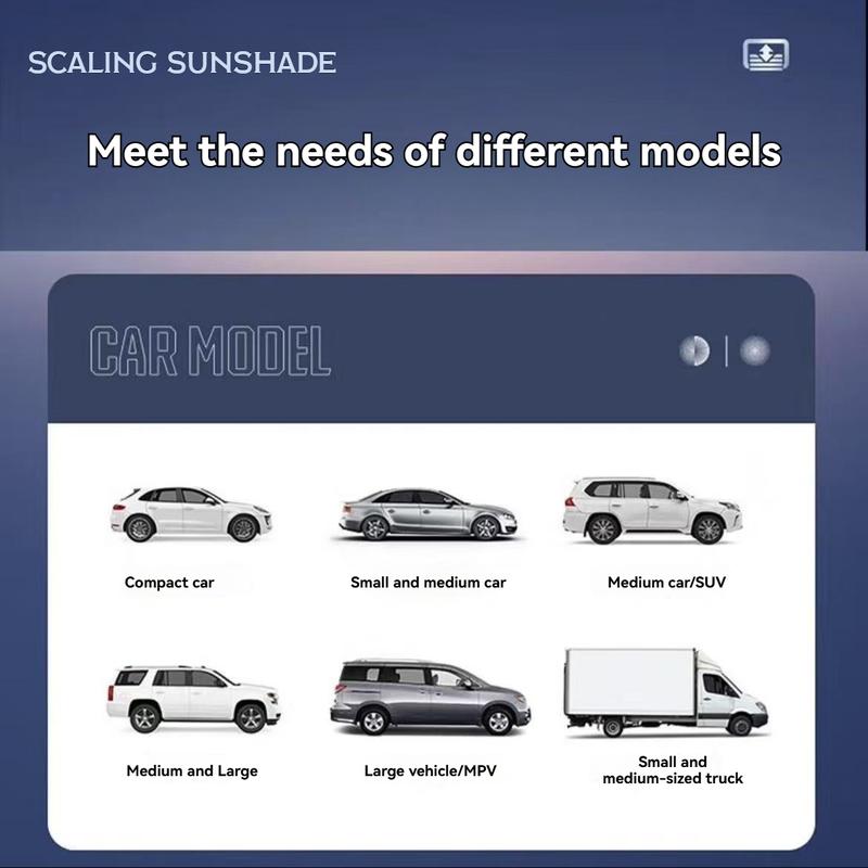 Vehicle Windshield Heat Protection with Retractable Sun Visor and Multi-Function Bracket Shield for UV Blocking - Car Accessories Windscreen Shade Cover Collapsible Window Sunshade Vehicle Windshield Heat Protection with Retractable Sun Visor and Multi-Function Bracket Shield for UV Blocking - Car Accessories Windscreen Shade Cover Collapsible Window Sunshade