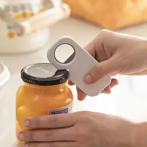 Magnetic 3-in-1 Stainless Steel Jar Opener, Non-Slip Labor-Saving Kitchen Gadget for Home, Effortless Can & Bottle Cap Opener, Easy Twist Lid Tool for Jars, Beer Bottles & Cans, Multifunctional Opener for Seniors & Weak Hands