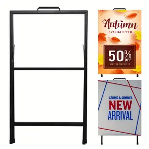 New Floor Sign Holder Poster Display Easel Metal Sign Stand Advertising printing and drawing equipment