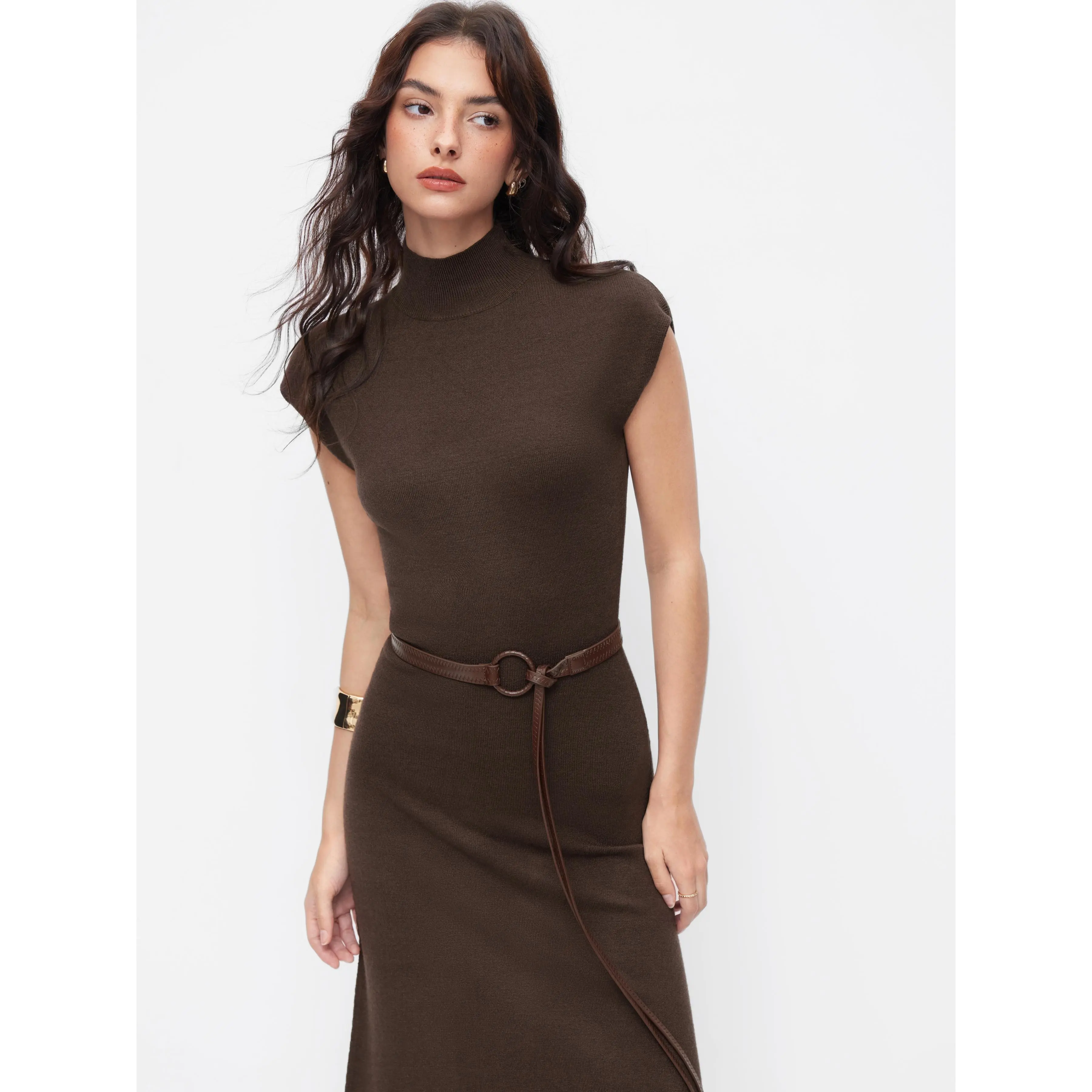 Cider Knit Maxi Dress with Belt Flattering A-Line Long Dress for Women High Neck Long Sleeve for Spring Evenings & Date Night SwimWeek - TikTok Shop Cider Knit Maxi Dress with Belt Flattering A-Line Long Dress for Women High Neck Long Sleeve for Spring Evenings & Date Night SwimWeek - TikTok Shop