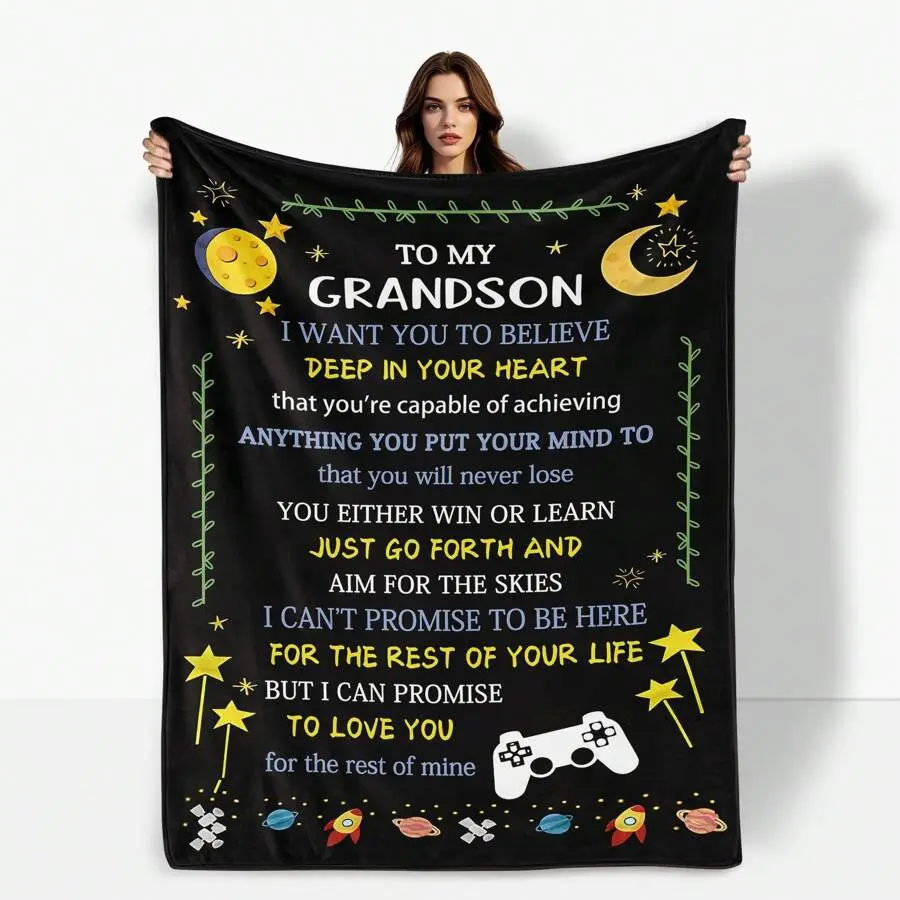 Ultra-Soft Flannel 3D Printed Blanket 30 x 40 inches Lightweight & Durable for Kids Ideal for Travel Camping Hiking Machine Washable All Seasons Use
