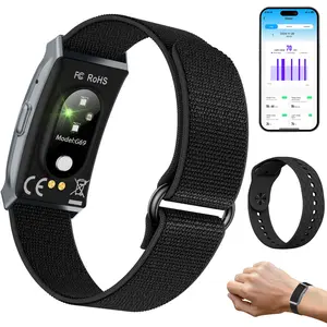 Health Monitoring Band, All in One Activity Tracker, Real Time Heart Rate, Pedometer, Calorie Log, Sleep Stage Recorder, Lightweight Wristband