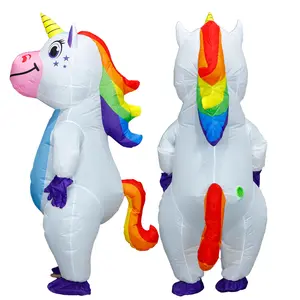 Halloween inflatable costumes, adult full-body unicorn inflatable outfit, suitable for birthday themed role-play parties, Mother’s Day, Valentine’s Day, Halloween must-have items