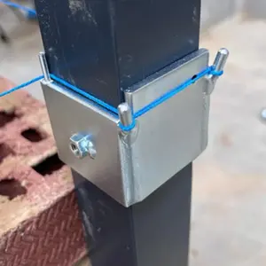 Bricklaying/construction clamps, Corner clamp, designed for positioning and securing during wall masonry to ensure construction accuracy. They work with wall profiles/positioning rods and masonry lines to guarantee plumb and level walls
