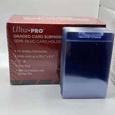 Ultra PRO 50ct Semi-Rigid Card Holders – Clear, For PSA/BGS Grading Submissions