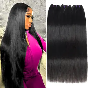 Brazilian Human Hair  Straight (18 18 18 Inch) 16A Grade  Unprocessed Virgin Weave 3  Straight Thick Remy Hair Extensions for Women  Color
