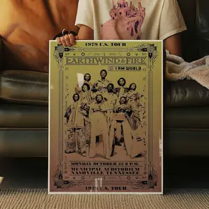 Earth Wind & Fire 1979 Tour Poster: Vintage Music Art