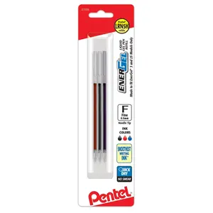 EnerGel Refills for EnerGel 3 / 2S Multi-Function Gel Pens, (0.5mm) Fine Line, Black/Red/Blue Inks