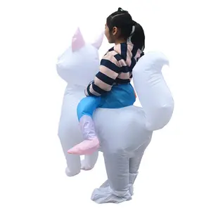 Super Cute Inflatable Cat Suit Party Prop Cat Inflatable Cosplay Costume Toys Gift Carry Ride on Animal inflated Outfit
