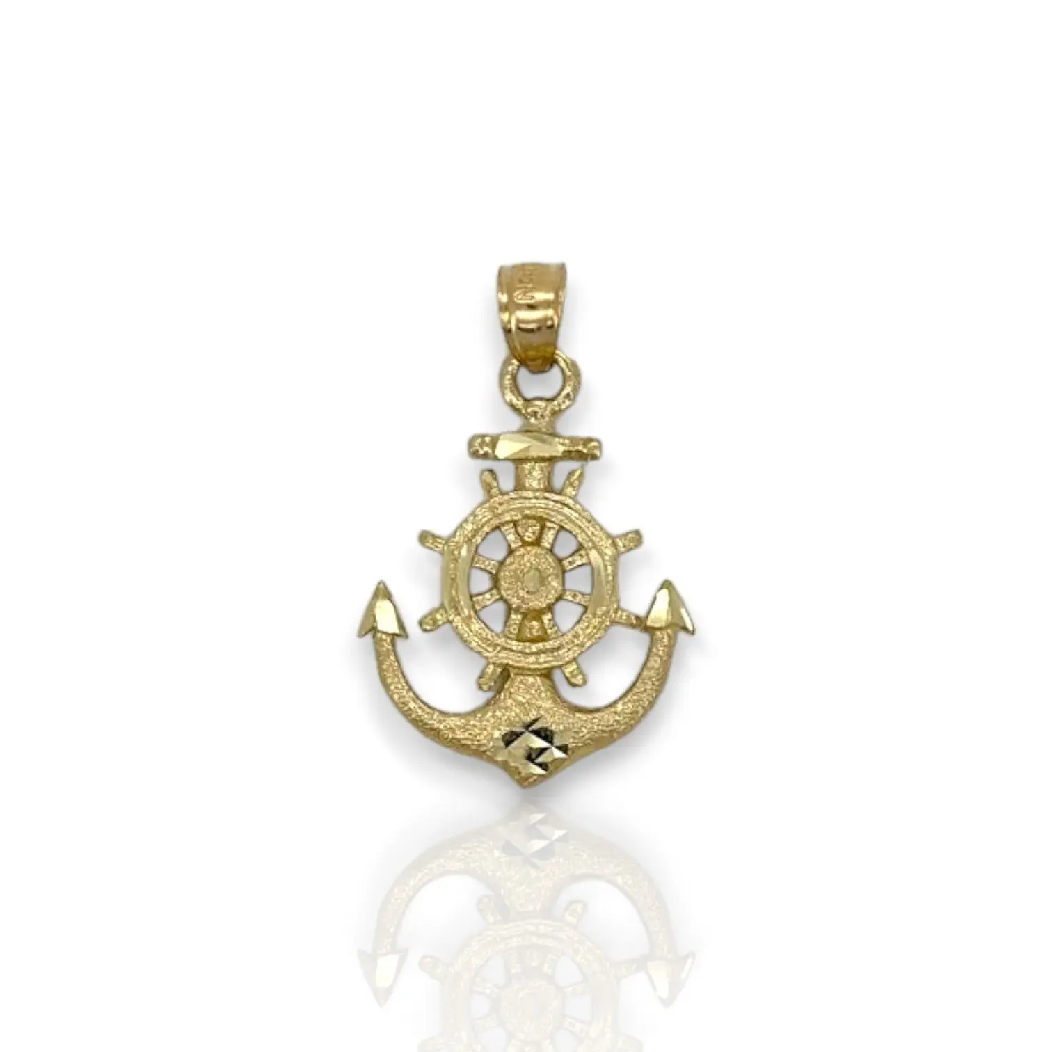 Anchor Pendant - 10K Yellow Gold