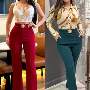 Elegant Formal Pant for Women - Red & Teal Options Available - Stylish and Classic Design