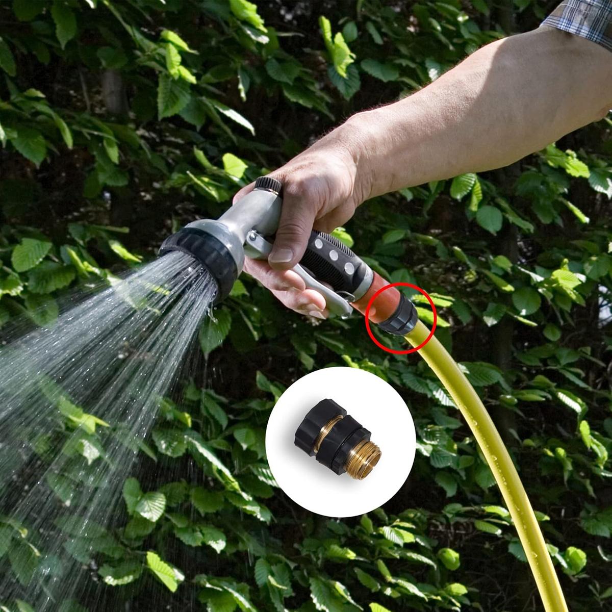 Garden Hose Quick Connector, 3/4 Inch Male and Female Garden Hose Fitting Quick Connector,6 Set