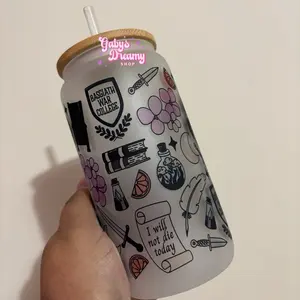Fantasy Book Dragon Glass Cup