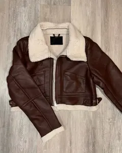 Celina Leather Jacket (Brown)