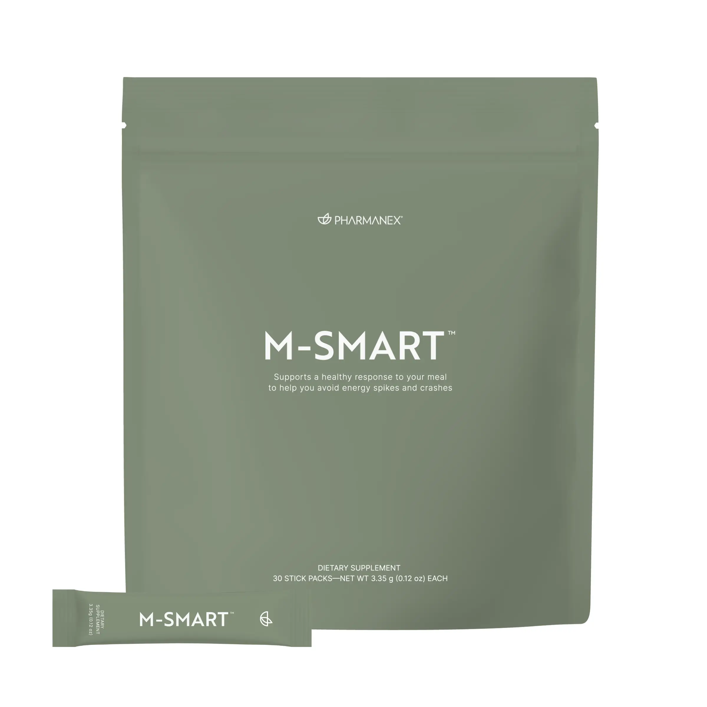 Pharanex M-Smart - Smart Supplement for Healthy Blood Glucose Levels & Stable Energy - 30 Stick Packs - Clinically Studied for Meal Response & Digestion Support