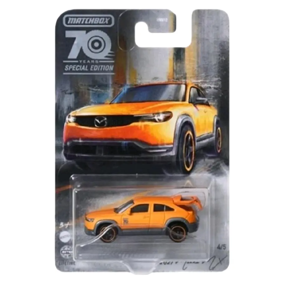 Matchbox 2021 Mazda MX Diecast Metal Model Car, 70 Years Special Edition with Moving Parts, Collectible Die Cast Car, Die Cast Cars