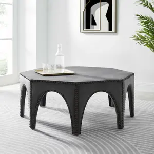 Modway Victory Performance Velvet Ottoman in Gray