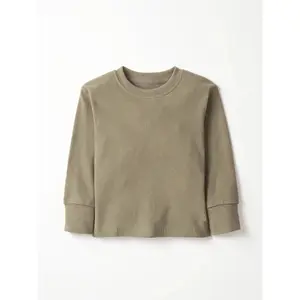 Little Bipsy Long Sleeve Ribbed Tee, Green