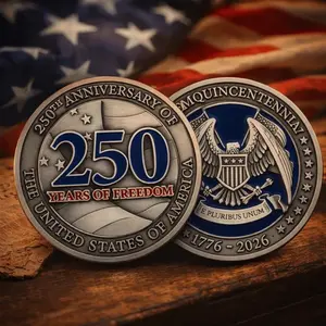 Official Liberty Forged America 250th Anniversary Coin, 1776-2026 Challenge Coin, Patriotic Independence Day Gift