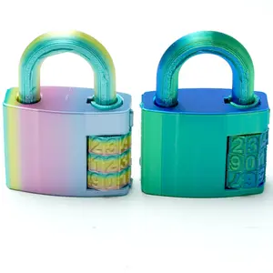 2pcs 3D Printed combination lock Model Toys Flexible Joint Animal Doll Statues Home Office Desk Decorations Holiday Surprise Gifts Decorative Fidget Figurine Collectible Figurine