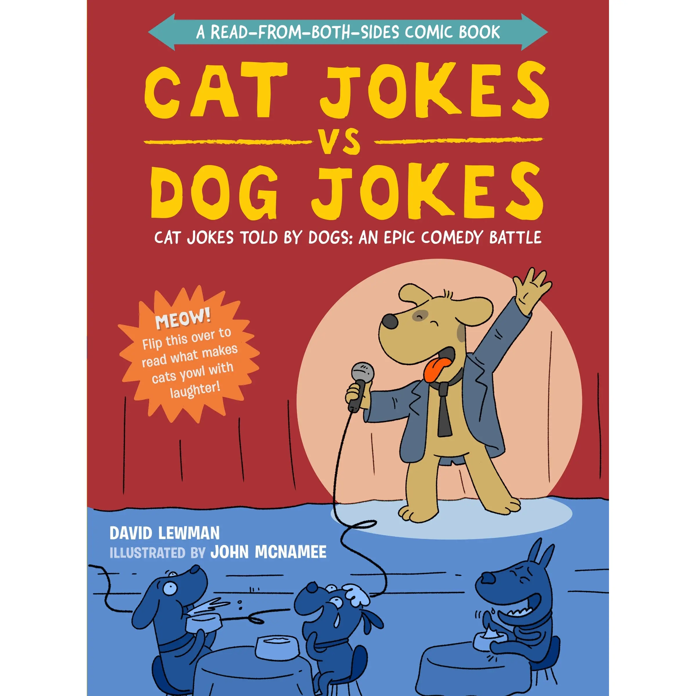 Cat Jokes vs. Dog Jokes/Dog Jokes vs. Cat Jokes by David Lewman, John McNamee [Paperback Book]