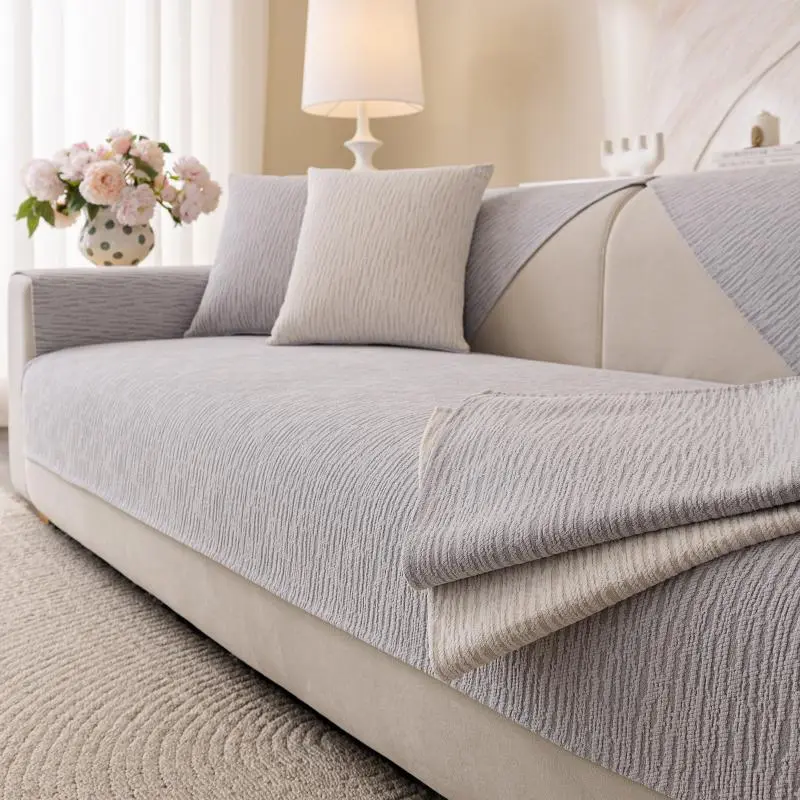 Waterproof Solid Color Sofa Pad, All-Season Modern Design, Pet-Friendly, Living Room Bedroom Decor, Sofa Cover Cushion, Sofa Couch Protector