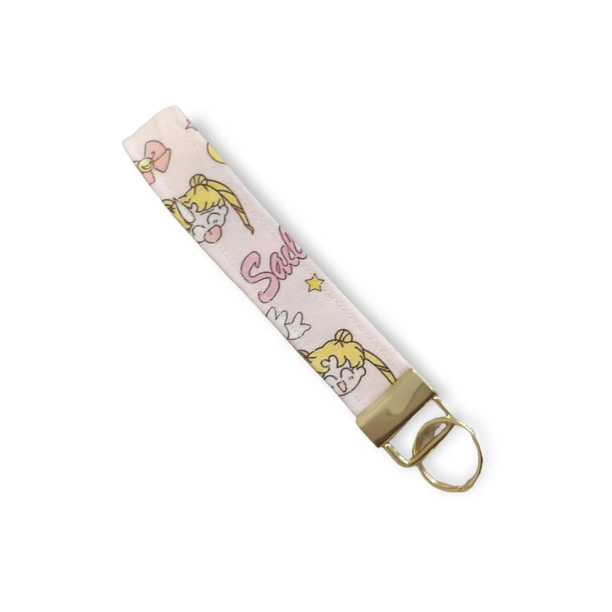 6-Inch Key Fob Magical Girl Faces for Anime Lovers - Fabric with Fusible Liner