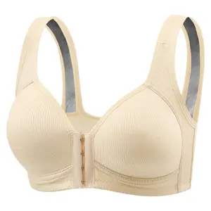 1/3PCS Adjustable Front Closure Push-Up Bra Wire-Free Cross-Back, Seamless & Side Support for Daily Wear, Spring-Summer ComfoMrt Breathable Everyday Breathable Everyday Womenswear Bridal Rider Basic Minimalist ModestSkip intense workouts Mesh outdoorfun
