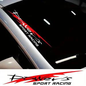 Sport Racing Power Car A-pillar Sticker, Waterproof Car Sticker, Suitable for Car Body, Hood, Front and Rear Windshields, Car Doors, metallic and Glass Surface Decoration Accessories