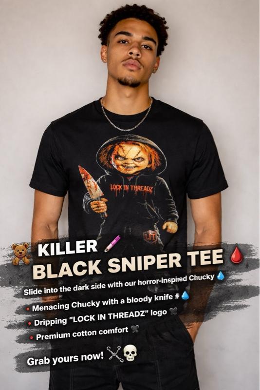 CHUCKY LOCK IN THREADZ SHIRT