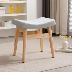 Costaskf Vanity Stool Saddle Cushion Foot Stool Modern Vanity Bench Ottoman