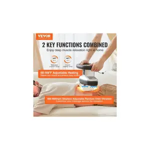 VEVOR Chiropractic Massager, 400-4600rpm Variable Speed Professional Vibrating Massager, Handheld Chiropractic Orbital Body Massager for Back, Neck, Shoulder Muscle Relief