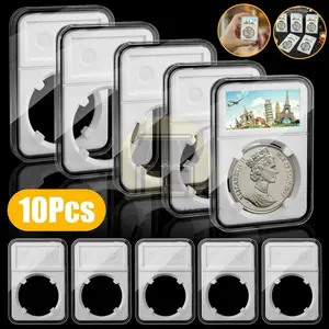 38mm Coin Slab Display Holder Storage 10Pack for Morgan/Peace/Ike Silver Dollar